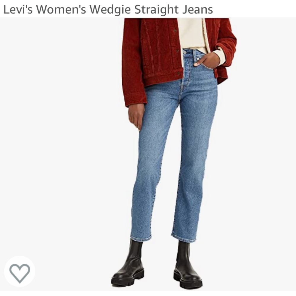 Levi’s Women’s Wedgie Straight Sz 25 in Love in the Mist wash